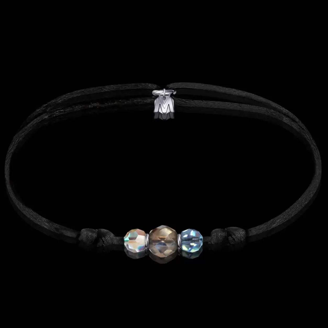 Online Michaël Vessière Bracelet 3 Chakras En Cristal Sur Cordon