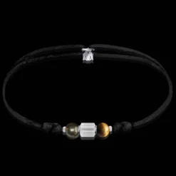 Clearance Michaël Vessière Bracelet Abondance & Chance Pyrite + Oeil-De-Tigre