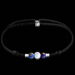 Outlet Michaël Vessière Bracelet Aigue-Marine Coachella Verre De Murano