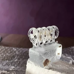 Online Michaël Vessière Bracelet Bretzel Incolore Pate De Cristal