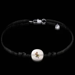 New Michaël Vessière Bracelet Chardon Lorrain Incolore Sur Cordon