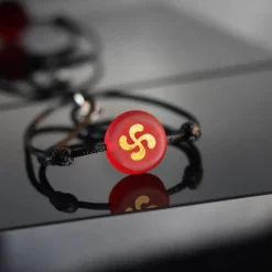 Discount Michaël Vessière Bracelet Croix Basque Sur Cordon