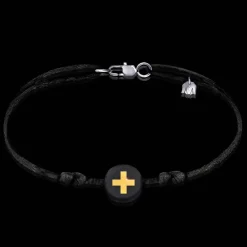 Best Michaël Vessière Bracelet Croix Grecque Sur Cordon