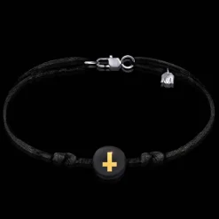 Sale Michaël Vessière Bracelet Croix Satanique Sur Cordon