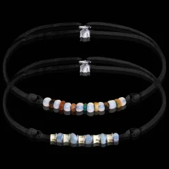 Clearance Michaël Vessière Bracelet De Couple Exotique Sur Cordon