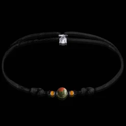 Sale Michaël Vessière Bracelet Epidote + Verre De Murano