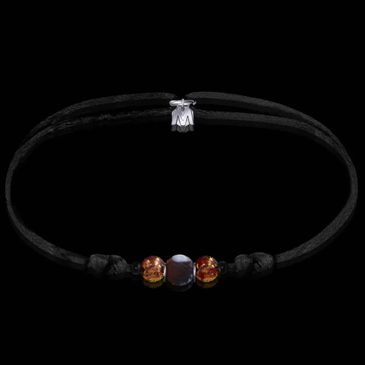 Online Michaël Vessière Bracelet Grenat Rouge + Verre Made In France