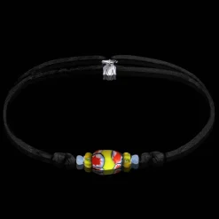 Michaël Vessière Bracelet Holidays Verre De Murano Sur Cordon - 5 Ex