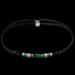 Online Michaël Vessière Bracelet Louxor Verre De Murano Sur Cordon