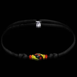 Sale Michaël Vessière Bracelet Lumiere Verre De Murano Sur Cordon - 4 Ex