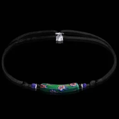 Michaël Vessière Bracelet Millefiori - Le Tribal (7 Ex) Sur Cordon