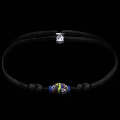 Discount Michaël Vessière Bracelet Mirage Verre De Murano Sur Cordon - 5 Ex