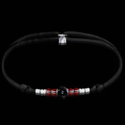 Online Michaël Vessière Bracelet Naissance Octobre Tourmaline Sur Cordon