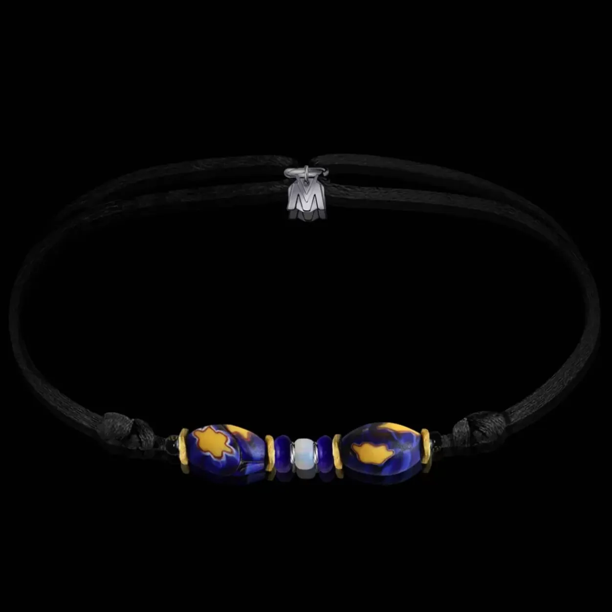 New Michaël Vessière Bracelet Nuite Etoilee Verre De Murano - 6 Ex