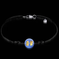 Michaël Vessière Bracelet Signe Astrologique Gemeaux Sur Cordon