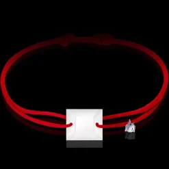 Hot Michaël Vessière Bracelet Square Art Deco Sur Cordon