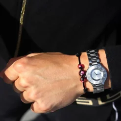 New Michaël Vessière Bracelet Tresor D'Argent - Rose