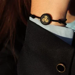 Discount Michaël Vessière Bracelet Triskell Breton Sur Cordon