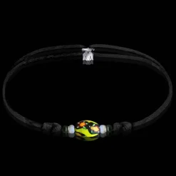 Discount Michaël Vessière Bracelet Tropical Verre De Murano Sur Cordon - 11 Ex