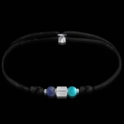 Outlet Michaël Vessière Bracelet Vitalite & Protection Lapis-Lazuli + Turquoise