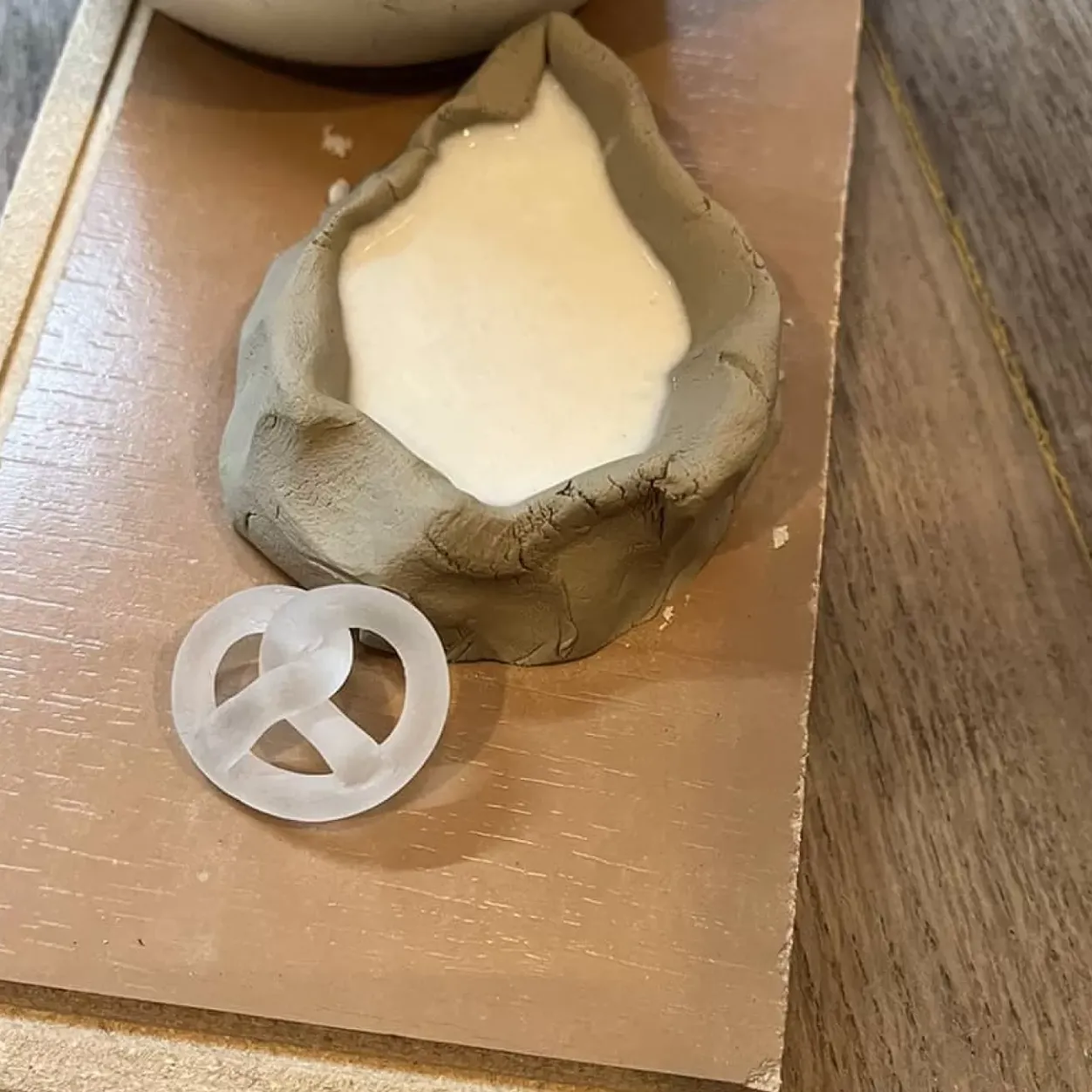 Michaël Vessière Collier Bretzel Incolore Pate De Cristal
