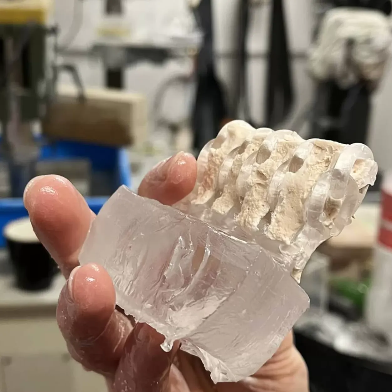 Michaël Vessière Collier Bretzel Incolore Pate De Cristal